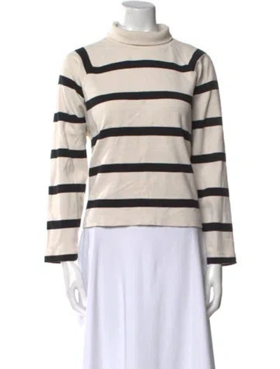 Pre-owned Tanya Taylor Striped Turtleneck Sweatshirt