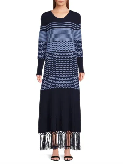Tanya Taylor Terence Dress In Maritime Blue/azure In Multi