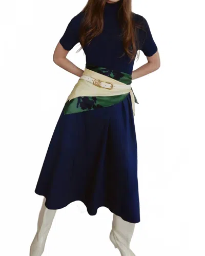 Tanya Taylor Teresa Knit Dress In Blue