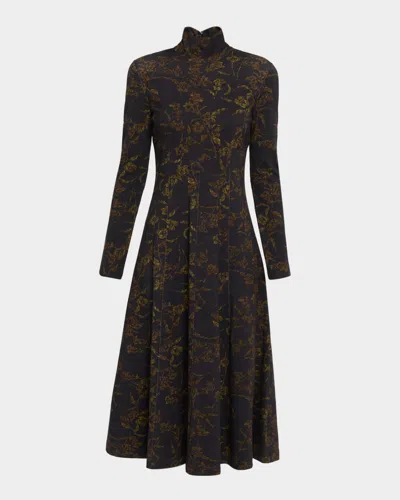 TANYA TAYLOR THEA TURTLENECK MIDI DRESS