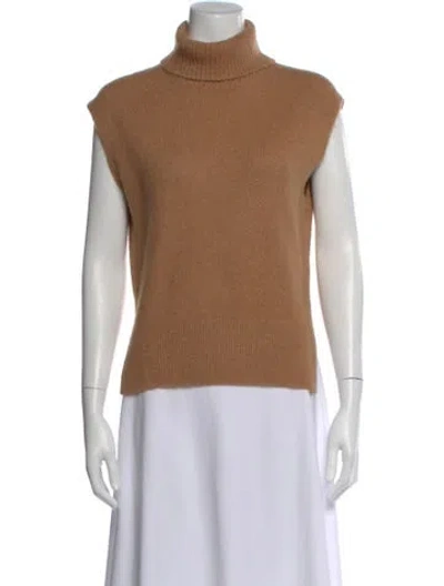 Pre-owned Tanya Taylor Turtleneck Sweater In Brown