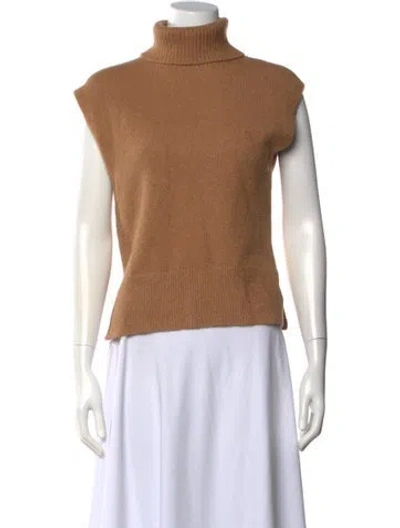 Pre-owned Tanya Taylor Turtleneck Sweater In Brown