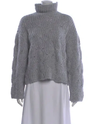 Pre-owned Tanya Taylor Turtleneck Sweater In Gray