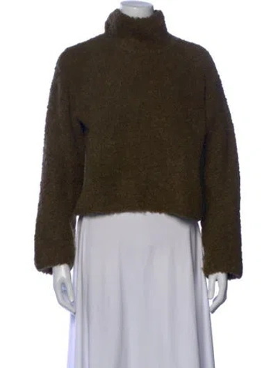 Pre-owned Tanya Taylor Turtleneck Sweater In Green