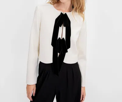Tanya Taylor Viola Jacket In Cream In White
