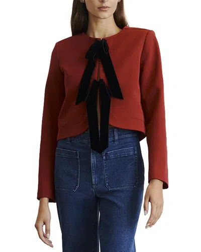 Tanya Taylor Viola Jacket In Red