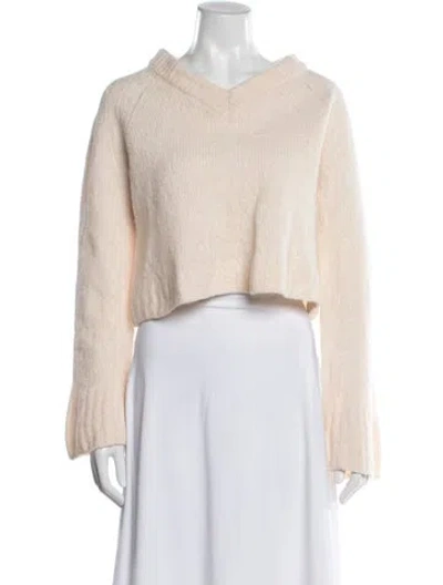 Pre-owned Tanya Taylor V-neck Sweater In Neutral