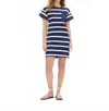 Tanya Taylor Waverly Dress In Martitime Navy/white In Blue
