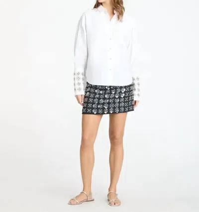 Tanya Taylor Wells Top In Optic White
