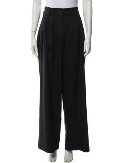 Pre-owned Tanya Taylor Wide Leg Pants In Black