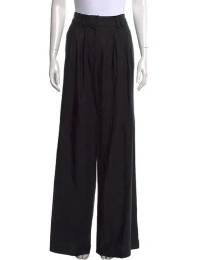 Pre-owned Tanya Taylor Wide Leg Pants In Black