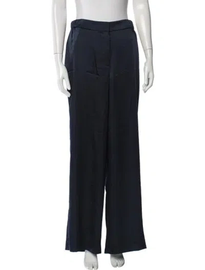 Pre-owned Tanya Taylor Wide Leg Pants In Blue