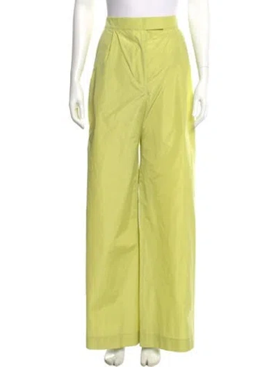Pre-owned Tanya Taylor Wide Leg Pants In Green
