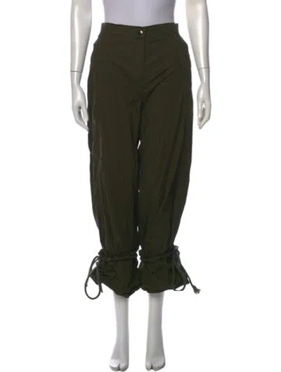 Pre-owned Tanya Taylor Wide Leg Pants In Green