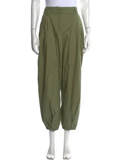 Pre-owned Tanya Taylor Wide Leg Pants In Green