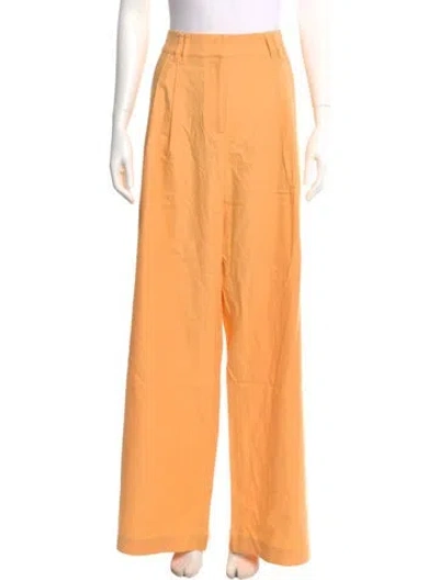 Pre-owned Tanya Taylor Wide Leg Pants W/ Tags In Orange