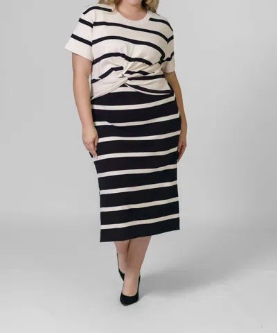Tanya Taylor Willow Dress In Cream/black In Multi