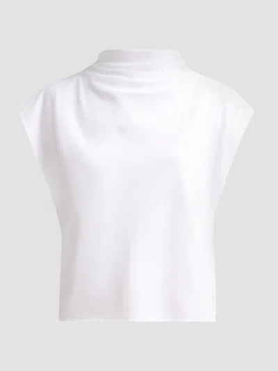 Tanya Taylor Women's Adrien Draped Top In White
