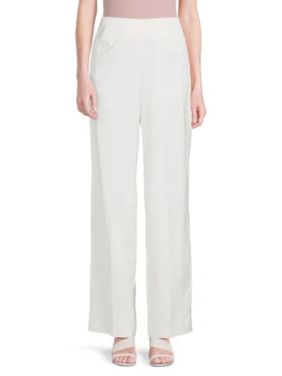 Tanya Taylor Women's Andy Wide Leg Pants In Chalk