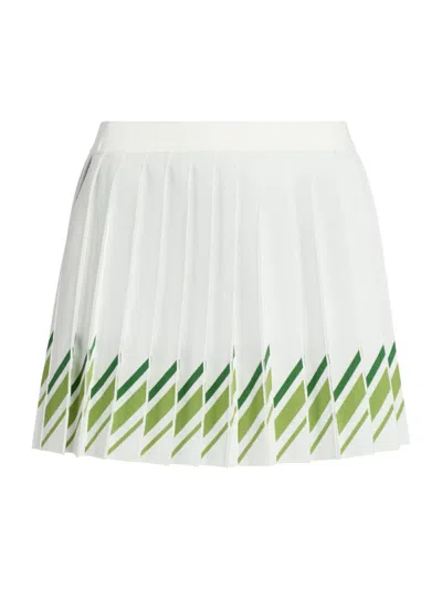 Tanya Taylor Women's Billie Pleared Tennis Miniskirt In Multi