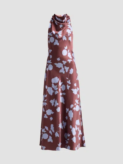 Tanya Taylor Women's Celinda Floral Maxi Dress In Deep Redwood