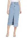 Tanya Taylor Women's Christina Denim Midi Skirt In True Blue