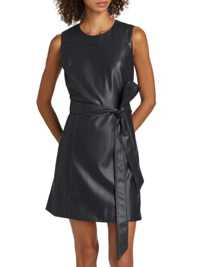 Tanya Taylor Women's Claudia Faux-leather Minidress