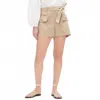Tanya Taylor Women's Erin Shorts In Khaki In Brown