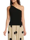 Tanya Taylor Women's Giselle One-shoulder Ribbed Knit Top