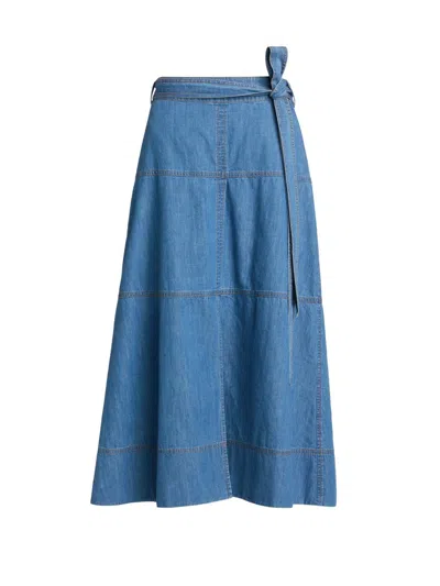 Tanya Taylor Hudley Skirt In Blue