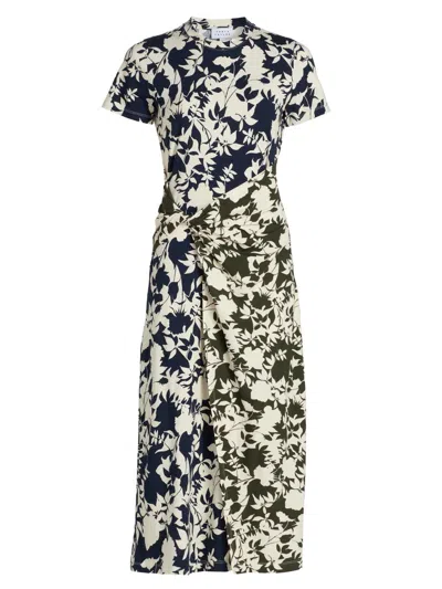 Tanya Taylor Women's Jan Floral Midi-dress In Neutral
