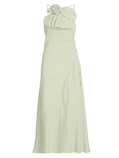 Tanya Taylor Women's Marlowe 3d Floral Midi-dress In Gray