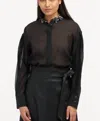 Tanya Taylor Women's Milton Top In Black In Black