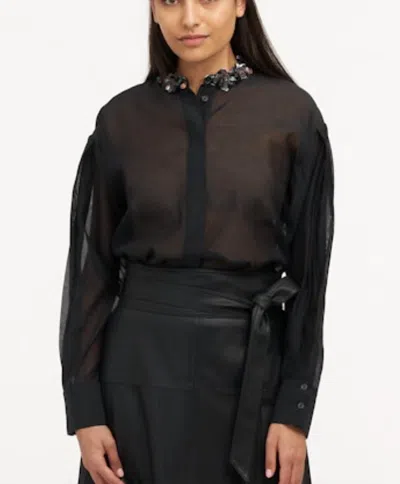 Tanya Taylor Women's Milton Top In Black