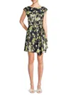 Tanya Taylor Raisa Silk-blend Dress In Black Yellow