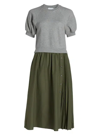 Tanya Taylor Women's Shayna Mixed-media Midi-dress In Multi