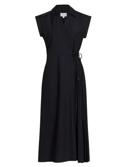 TANYA TAYLOR WOMEN'S SHIVON PINTUCKED MIDI-DRESS