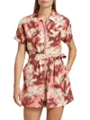 Tanya Taylor Women's Skye Abstract Tie-waist Romper