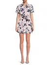 Tanya Taylor Women's Skye Abstract Tie-waist Romper