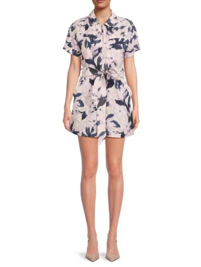 Tanya Taylor Women's Skye Abstract Tie-waist Romper