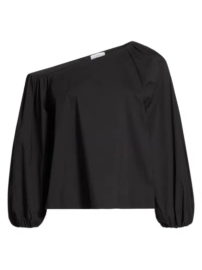 Tanya Taylor Women's Tabitha One-shoulder Top In Black