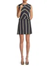 Tanya Taylor Short Theo Dress In Navy In Maritime Blue