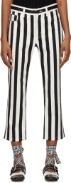 Tao Black & White Striped Trousers In 1 White/black