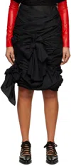 Tao Black Bow Midi Skirt In 1 Black