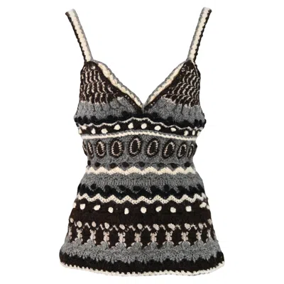 Pre-owned Tao Comme Des Garçons Tao Comme Des Garcons 2006 Wool Knit Bustier In Black