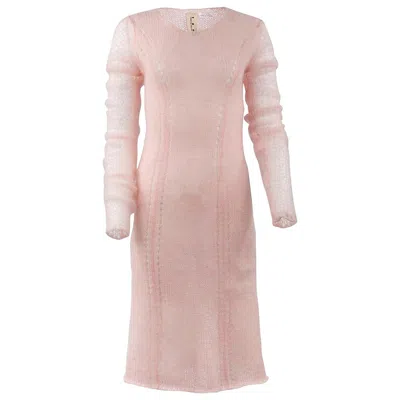 Pre-owned Tao Comme Des Garçons 2008 F/w  Pink Mohair Sweater Dress