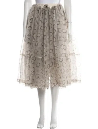 Pre-owned Tao Comme Des Garçons 2022 Midi Length Skirt In Neutrals