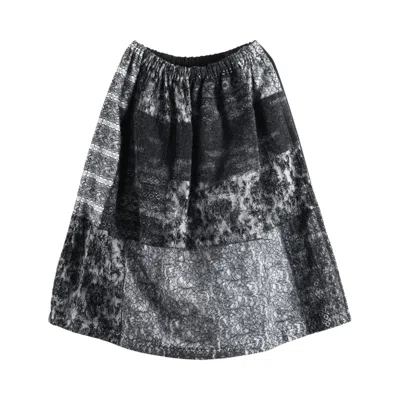Pre-owned Tao Comme Des Garçons Comme Des Garcons Tao Lace Panel Skirt 'black' | Women's Size Onesize