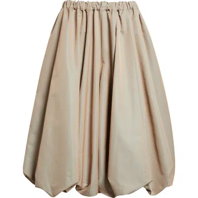 Tao Comme Des Garçons Gathered Crop Balloon Pants In Brown
