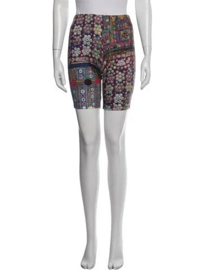 Pre-owned Tao Comme Des Garçons Graphic Print Mini Shorts In White